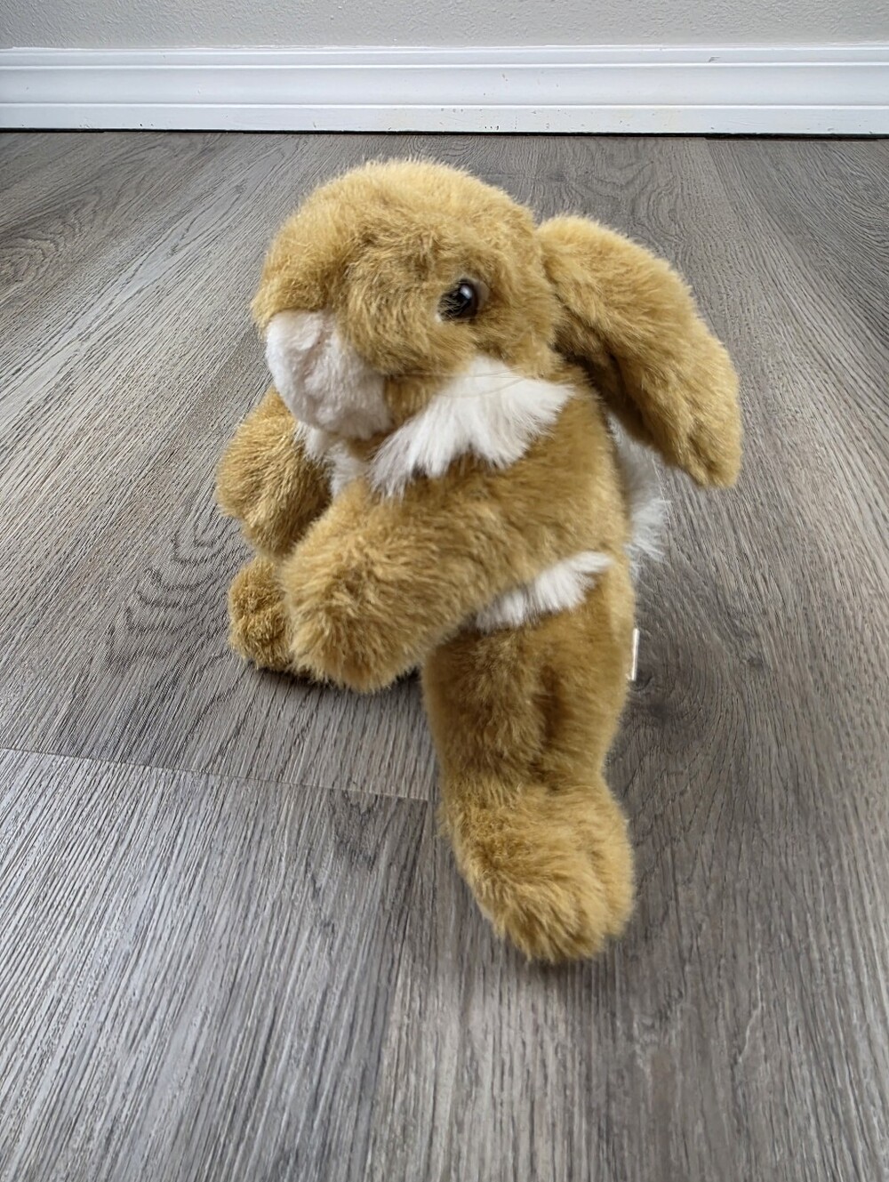 Wondertreats Inc. Brown And White Bunny Rabbit Plush Toy 7"